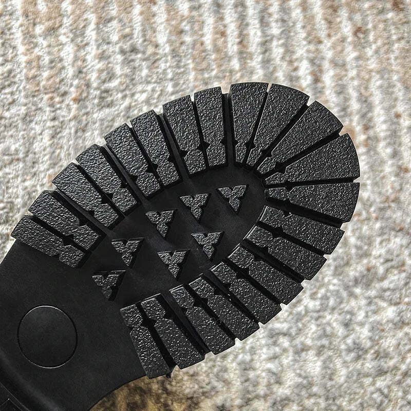 Matte Black Chunky Lace-Up Boots for Y2K Fashion Enthusiasts Matte Black Chunky Lace-Up Boots for Y2K Fashion Enthusiasts