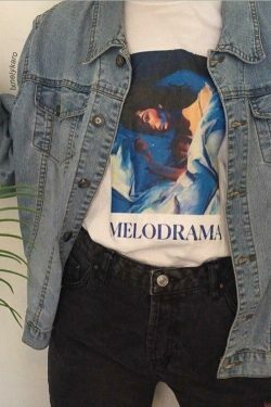 Melodrama Y2K Aesthetic T-Shirt: Coquette Style Grunge Fashion with Pastel Goth Vibes