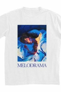 Melodrama Y2K Aesthetic T-Shirt: Coquette Style Grunge Fashion with Pastel Goth Vibes