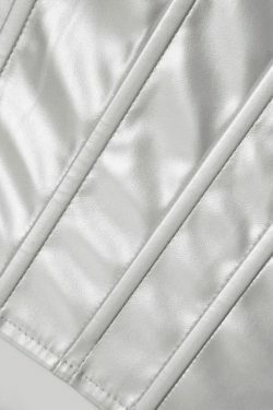 Metallic Strapless Corset Top & A-Line Mini Skirt Set - Y2K Coquette