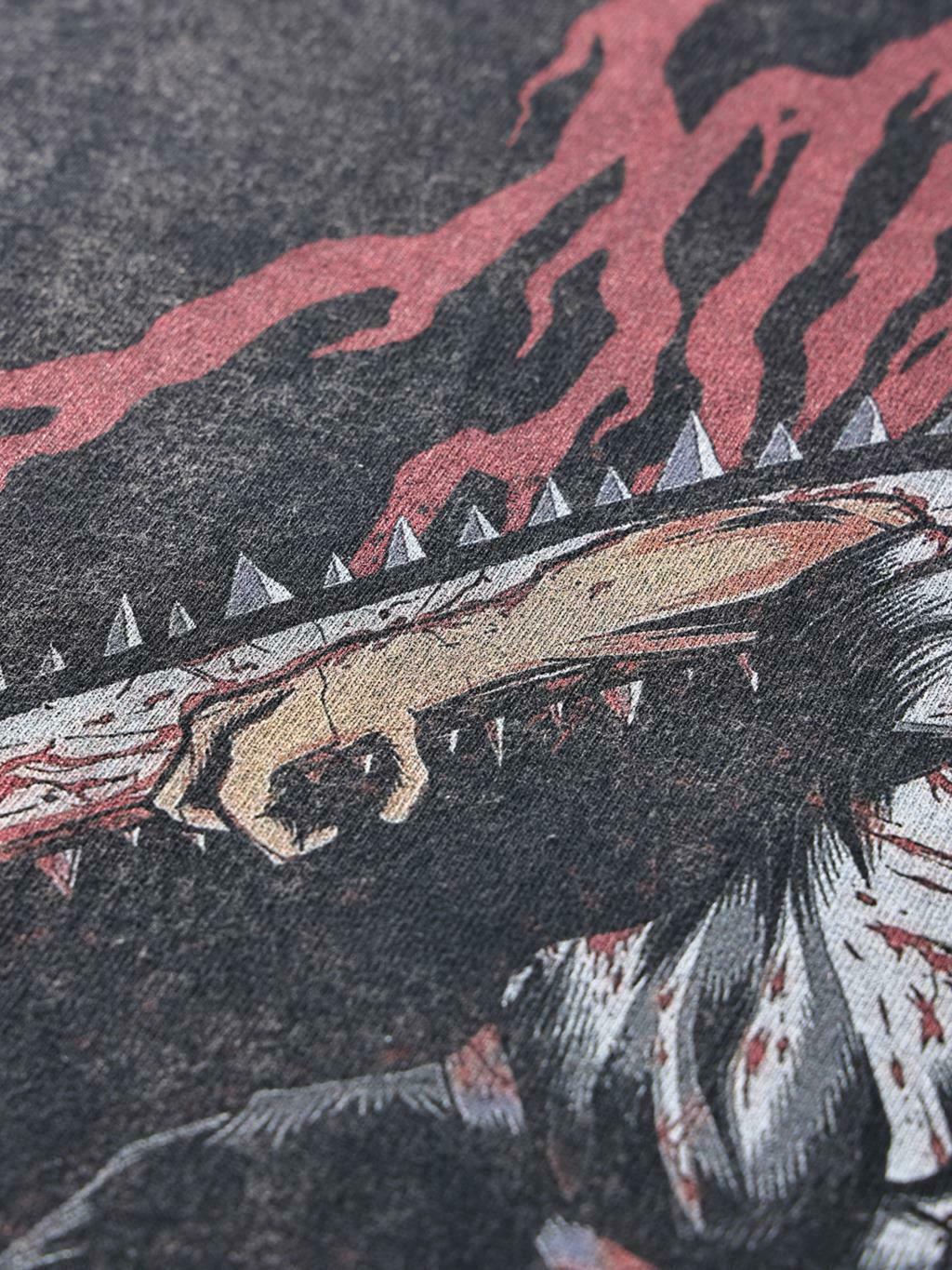 Midnight Anime Graphic Acid Wash Tee - Y2K Fashion Aesthetic Top for Women Midnight Anime Graphic Acid Wash Tee - Y2K Fashion Aesthetic Top for Women