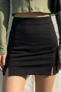 Midnight Magic High Waist Cargo Skirt - Y2K Aesthetic Coquette Style Women's Fashion