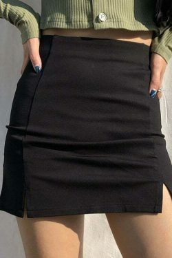 Midnight Magic High Waist Cargo Skirt - Y2K Aesthetic Coquette Style Women's Fashion