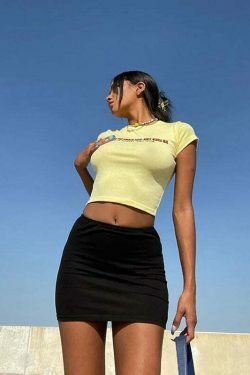 Midnight Mini A-Line Skirt: Y2K Fashion with Coquette Aesthetic, Grunge Style, and Pastel Goth Vibes