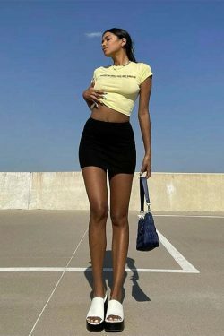 Midnight Mini A-Line Skirt: Y2K Fashion with Coquette Aesthetic, Grunge Style, and Pastel Goth Vibes