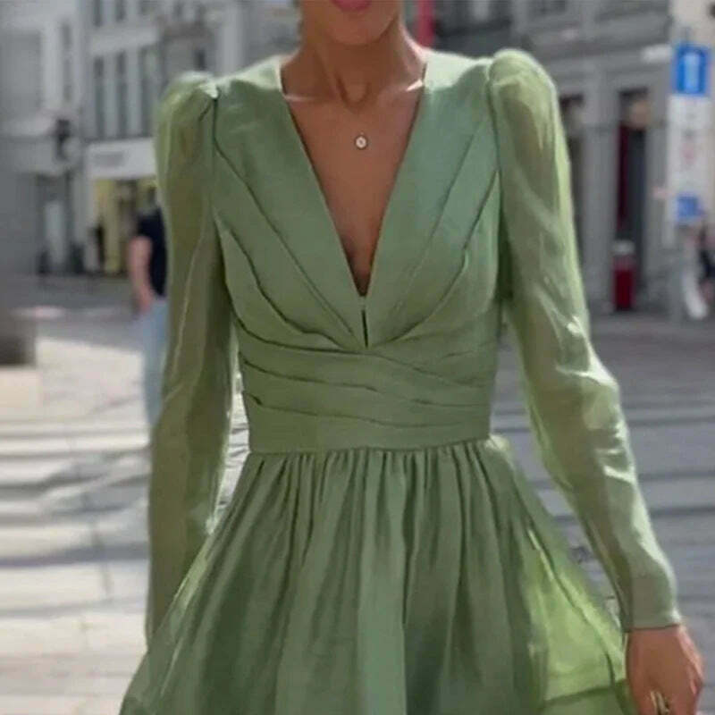 Mint Green Pleated Cake Dress - Y2K Aesthetic Outfit for Women - Coquette Style Fashion Mint Green Pleated Cake Dress - Y2K Aesthetic Outfit for Women - Coquette Style Fashion