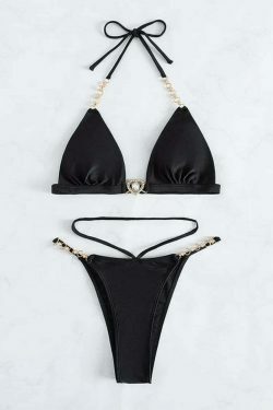 Multicolor V-Neck Swimsuit - Y2K Fashion - Coquette Aesthetic - Grunge Style - Pastel Goth