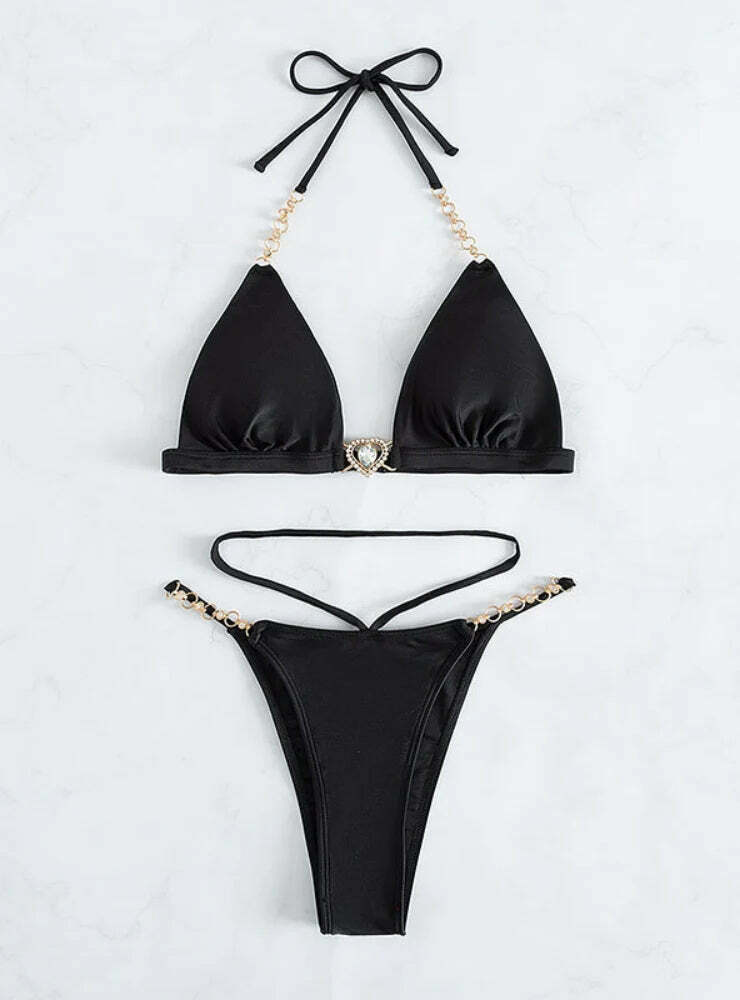 Multicolor V-Neck Swimsuit - Y2K Fashion - Coquette Aesthetic - Grunge Style - Pastel Goth Multicolor V-Neck Swimsuit - Y2K Fashion - Coquette Aesthetic - Grunge Style - Pastel Goth