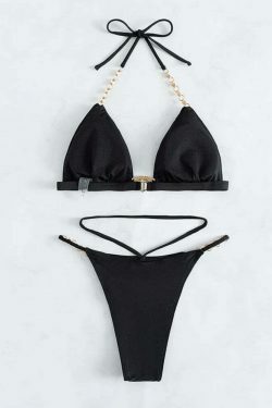 Multicolor V-Neck Swimsuit - Y2K Fashion - Coquette Aesthetic - Grunge Style - Pastel Goth