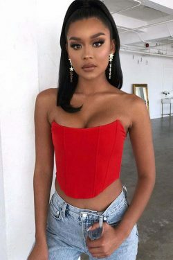 Naomi Corset Crop Top - Y2K Fashion Icon for Coquette Aesthetic with a Touch of Grunge Style