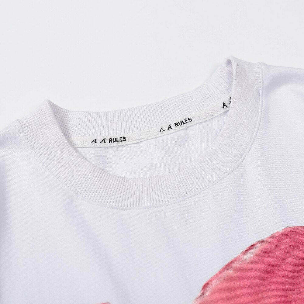 Nightmare Heart Acid Washed Graphic Tee - Y2K Fashion Aesthetic Top for Women Nightmare Heart Acid Washed Graphic Tee - Y2K Fashion Aesthetic Top for Women