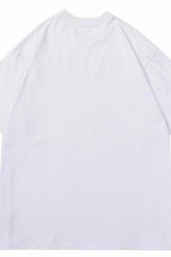 Nightmare Heart Acid Washed Graphic Tee - Y2K Fashion Aesthetic Top for Women