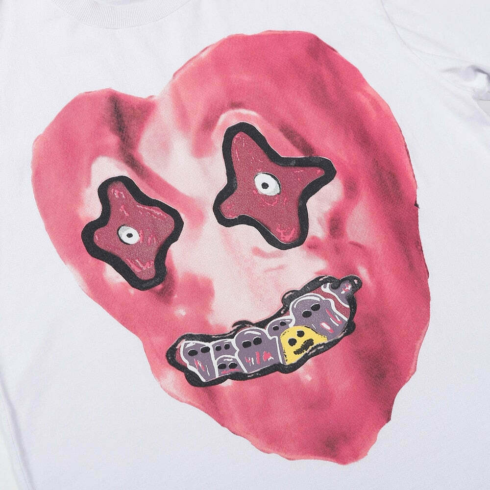 Nightmare Heart Acid Washed Graphic Tee - Y2K Fashion Aesthetic Top for Women Nightmare Heart Acid Washed Graphic Tee - Y2K Fashion Aesthetic Top for Women