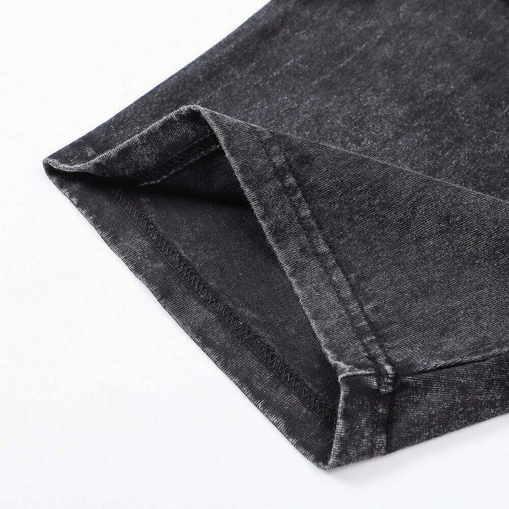 Nightmare Heart Acid Washed Graphic Tee - Y2K Fashion Aesthetic Top for Women Nightmare Heart Acid Washed Graphic Tee - Y2K Fashion Aesthetic Top for Women