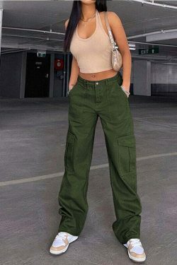 Nomad Chic Cargo Pant: Y2K Fashion with Coquette Aesthetic, Grunge Style, and Pastel Goth Vibes