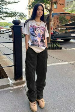 Nomad Chic Cargo Pant: Y2K Fashion with Coquette Aesthetic, Grunge Style, and Pastel Goth Vibes