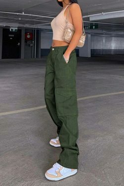 Nomad Chic Cargo Pant: Y2K Fashion with Coquette Aesthetic, Grunge Style, and Pastel Goth Vibes