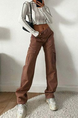 Nomad Chic Cargo Pant: Y2K Fashion with Coquette Aesthetic, Grunge Style, and Pastel Goth Vibes