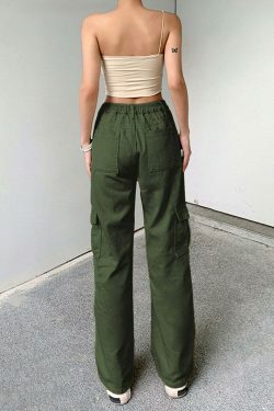 Nomad Chic Cargo Pant: Y2K Fashion with Coquette Aesthetic, Grunge Style, and Pastel Goth Vibes