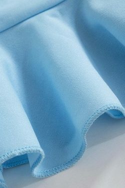 Oceanic Hues Strapless Y2K Dress - Coquette Aesthetic for Women - Grunge Style Fashion Statement