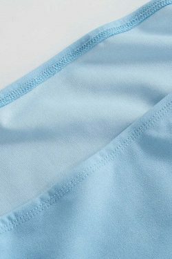 Oceanic Hues Strapless Y2K Dress - Coquette Aesthetic for Women - Grunge Style Fashion Statement