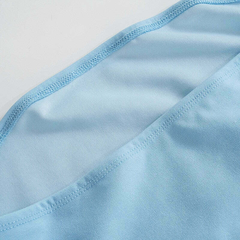 Oceanic Hues Strapless Y2K Dress - Coquette Aesthetic for Women - Grunge Style Fashion Statement Oceanic Hues Strapless Y2K Dress - Coquette Aesthetic for Women - Grunge Style Fashion Statement