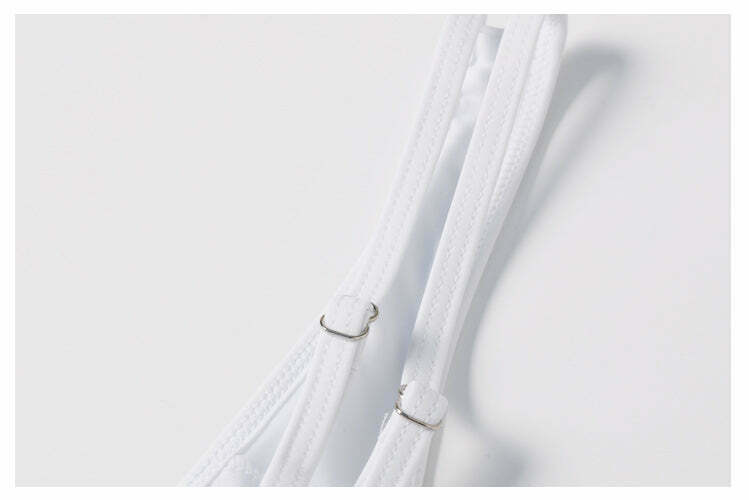 Off The Shoulder White Leaf Print Bikini Set - Y2K Fashion Swimwear for Women Off The Shoulder White Leaf Print Bikini Set - Y2K Fashion Swimwear for Women