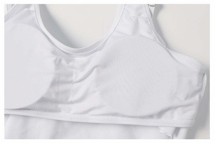 Off The Shoulder White Leaf Print Bikini Set - Y2K Fashion Swimwear for Women Off The Shoulder White Leaf Print Bikini Set - Y2K Fashion Swimwear for Women