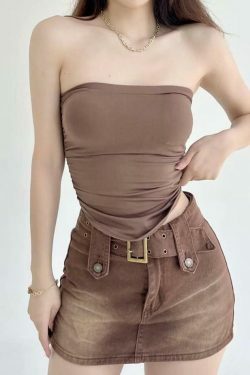 Pastel Goth Cargo Skirt: Y2K Aesthetic Grunge Style Cute Tops & Coquette Outfits