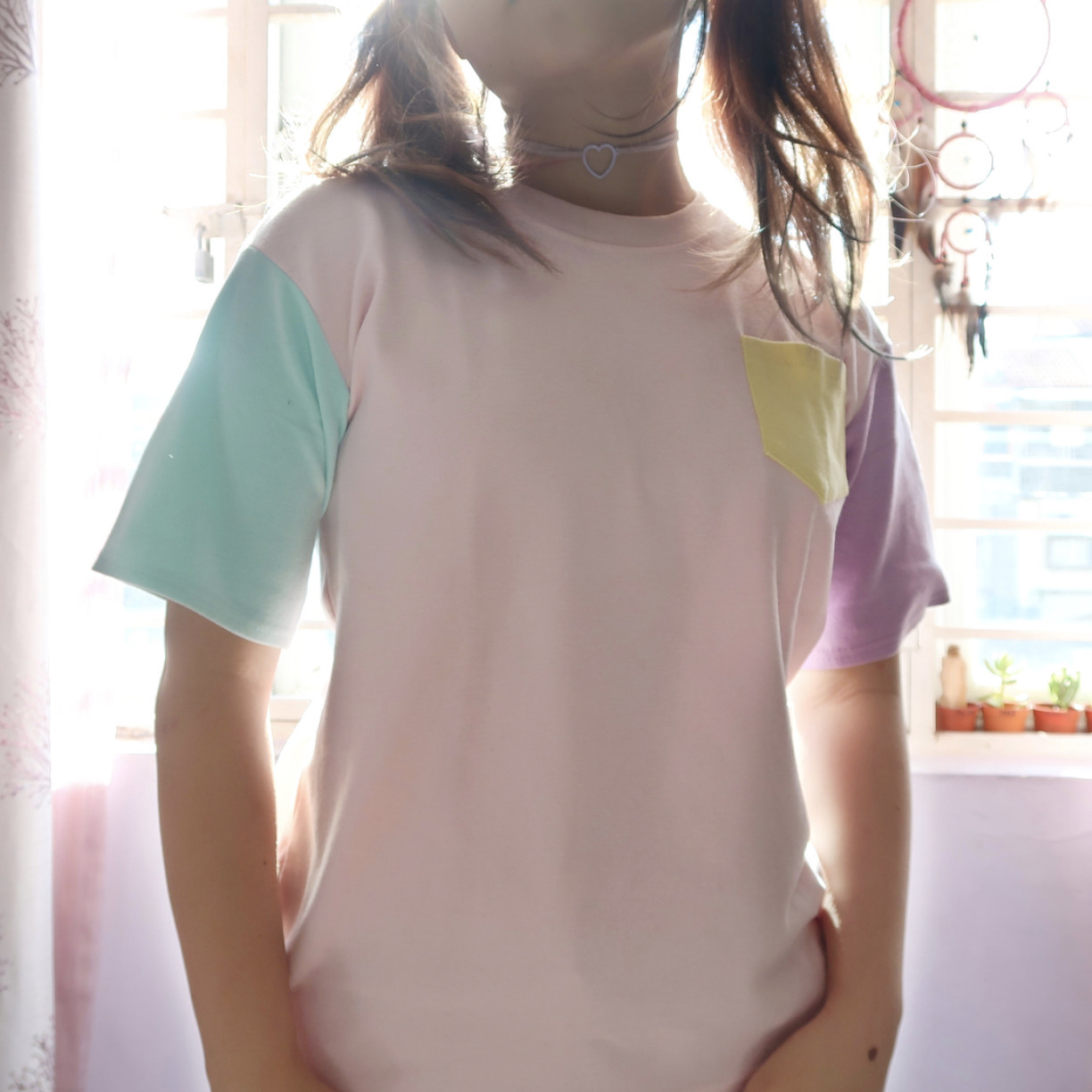 Pastel Patches T-Shirt: Y2K Fashion with Coquette & Grunge Aesthetics, Cute Tops & Cargo Skirt Vibes Pastel Patches T-Shirt: Y2K Fashion with Coquette & Grunge Aesthetics, Cute Tops & Cargo Skirt Vibes