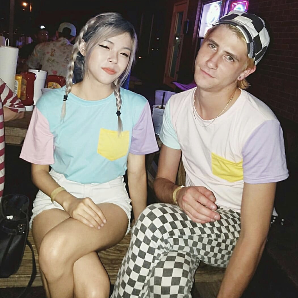 Pastel Patches T-Shirt: Y2K Fashion with Coquette & Grunge Aesthetics, Cute Tops & Cargo Skirt Vibes Pastel Patches T-Shirt: Y2K Fashion with Coquette & Grunge Aesthetics, Cute Tops & Cargo Skirt Vibes