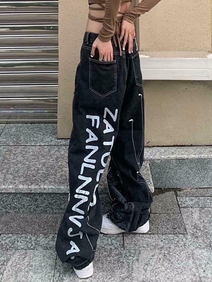 Patchwork Paisley Print Boyfriend Jeans - Y2K Fashion Statement - Coquette Aesthetic with Patchwork Paisley Print Boyfriend Jeans - Y2K Fashion Statement - Coquette Aesthetic with