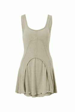 Patchwork Sleeveless Mini Dress: Y2K Fashion Statement with Coquette Aesthetic and Grunge Style