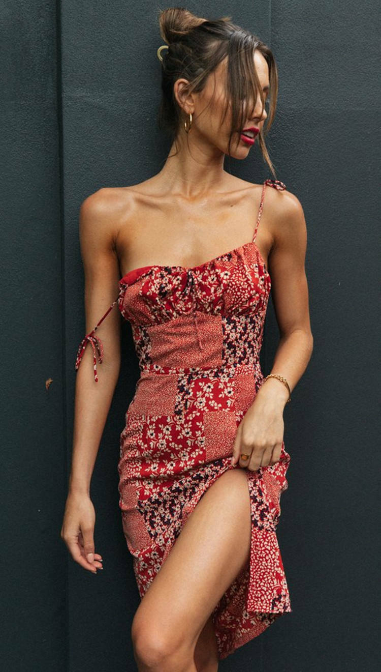 Patchwork Tie Dress: Y2K Fashion Statement with Coquette Aesthetic and Grunge Style Patchwork Tie Dress: Y2K Fashion Statement with Coquette Aesthetic and Grunge Style