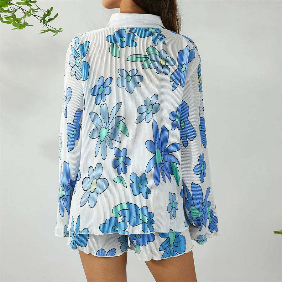 Patterned Paradise Twinset - Y2K Fashion Coquette Aesthetic Grunge Style Cute Tops Past Patterned Paradise Twinset - Y2K Fashion Coquette Aesthetic Grunge Style Cute Tops Past