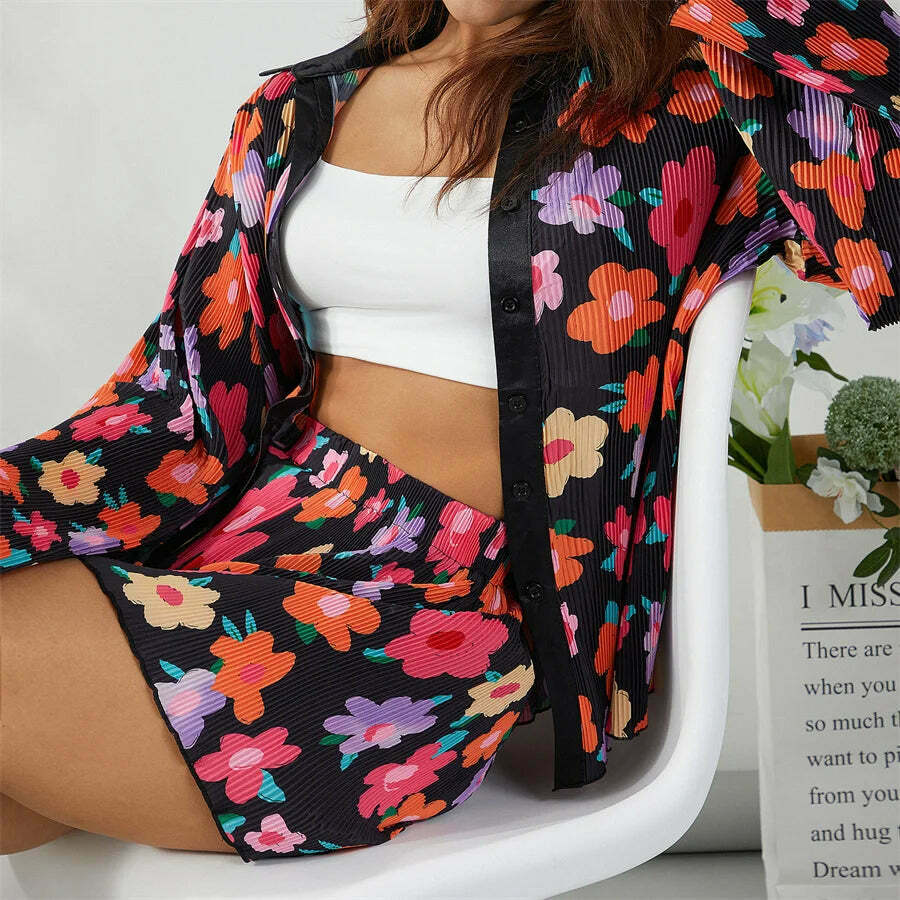 Patterned Paradise Twinset - Y2K Fashion Coquette Aesthetic Grunge Style Cute Tops Past Patterned Paradise Twinset - Y2K Fashion Coquette Aesthetic Grunge Style Cute Tops Past