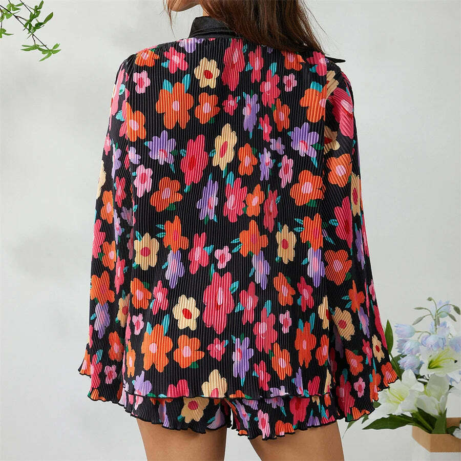 Patterned Paradise Twinset - Y2K Fashion Coquette Aesthetic Grunge Style Cute Tops Past Patterned Paradise Twinset - Y2K Fashion Coquette Aesthetic Grunge Style Cute Tops Past