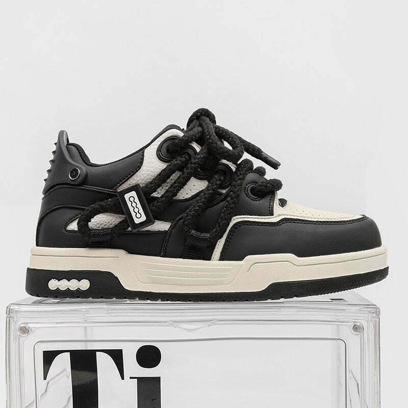 Phat Lace Sneakers - Cloud White/Fog Grey, Y2K Aesthetic Shoes for Women, Coquette Style Fashion Phat Lace Sneakers - Cloud White/Fog Grey, Y2K Aesthetic Shoes for Women, Coquette Style Fashion