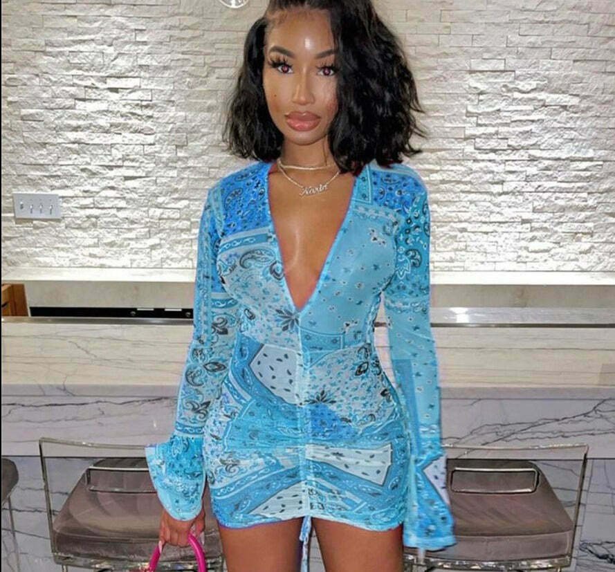 Pink & Red Paisley Mesh Dress - Y2K Fashion Statement with Coquette Aesthetic Twist