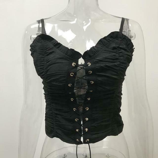 Princess Lace Up Top - Y2K Fashion - Coquette Aesthetic - Grunge Style - Cute Tops - Pastel Goth Princess Lace Up Top - Y2K Fashion - Coquette Aesthetic - Grunge Style - Cute Tops - Pastel Goth