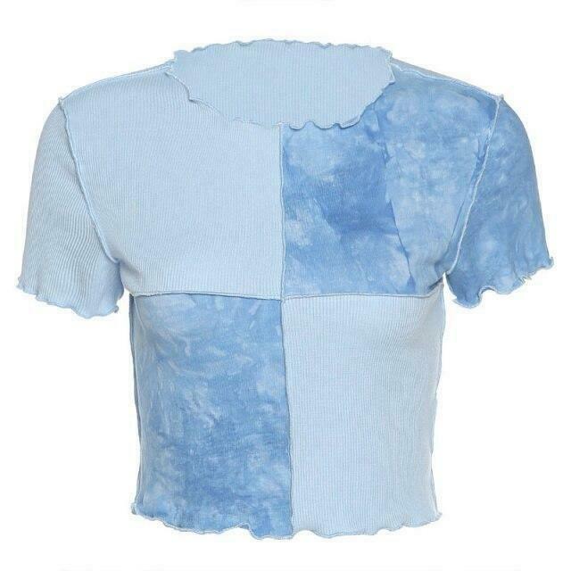 Purple Colorblock Ribbed Crop Top - Y2K Aesthetic Coquette Grunge Style Purple Colorblock Ribbed Crop Top - Y2K Aesthetic Coquette Grunge Style