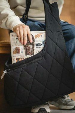 Quilted 2 in 1 Vest/Bag - Y2K Fashion Statement with Coquette Aesthetic and Grunge Style