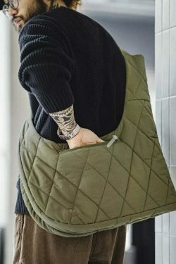 Quilted 2 in 1 Vest/Bag - Y2K Fashion Statement with Coquette Aesthetic and Grunge Style