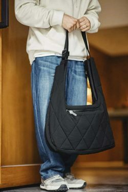 Quilted 2 in 1 Vest/Bag - Y2K Fashion Statement with Coquette Aesthetic and Grunge Style