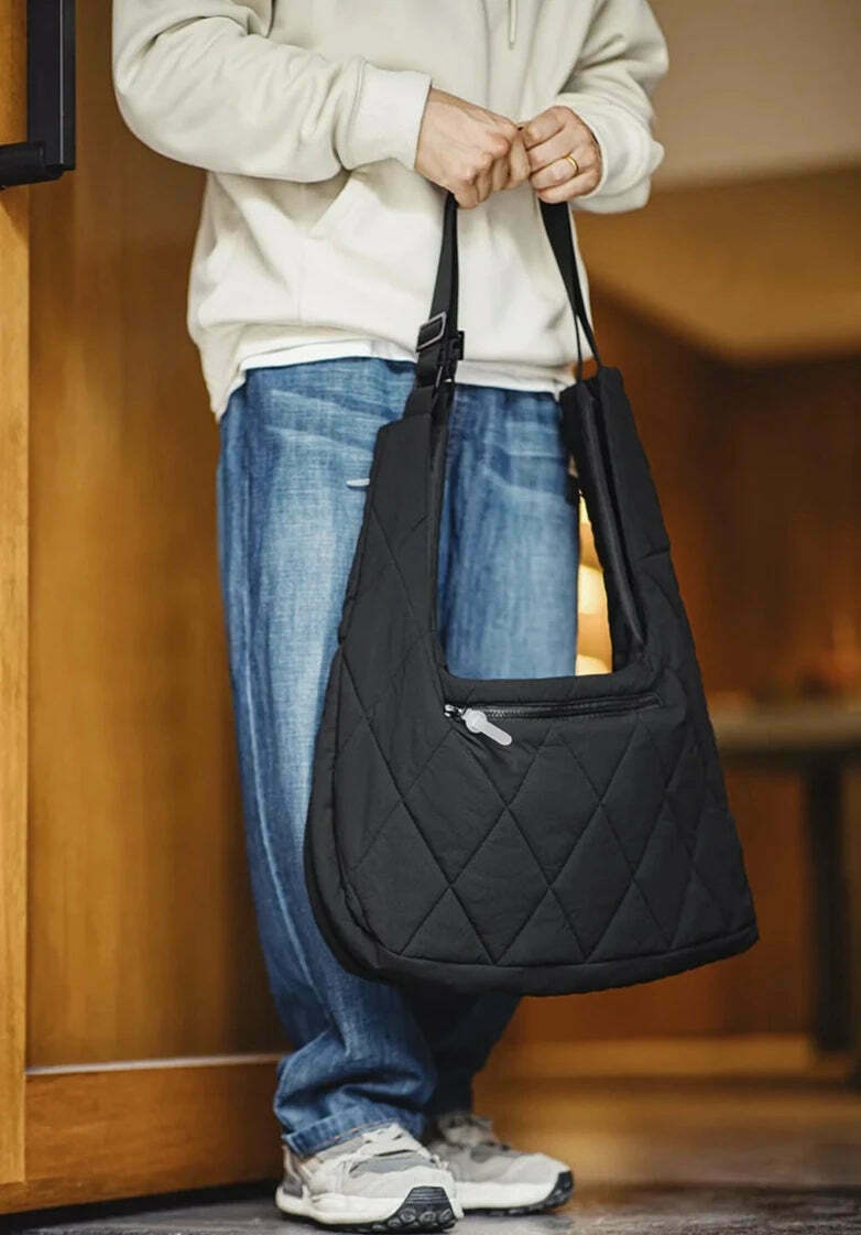 Quilted 2 in 1 Vest/Bag - Y2K Fashion Statement with Coquette Aesthetic and Grunge Style