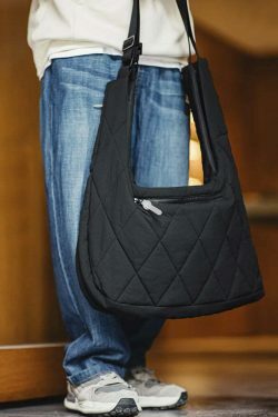 Quilted 2 in 1 Vest/Bag - Y2K Fashion Statement with Coquette Aesthetic and Grunge Style