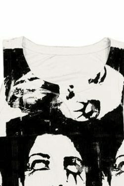 Quirky Face Print Crop Top - Y2K Aesthetic Fashion - Coquette & Grunge Vibes - Cute & Playful