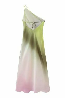 Radiant Asymmetric Glam Off Shoulder Dress - Y2K Fashion Statement for Women