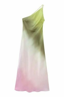 Radiant Asymmetric Glam Off Shoulder Dress - Y2K Fashion Statement for Women