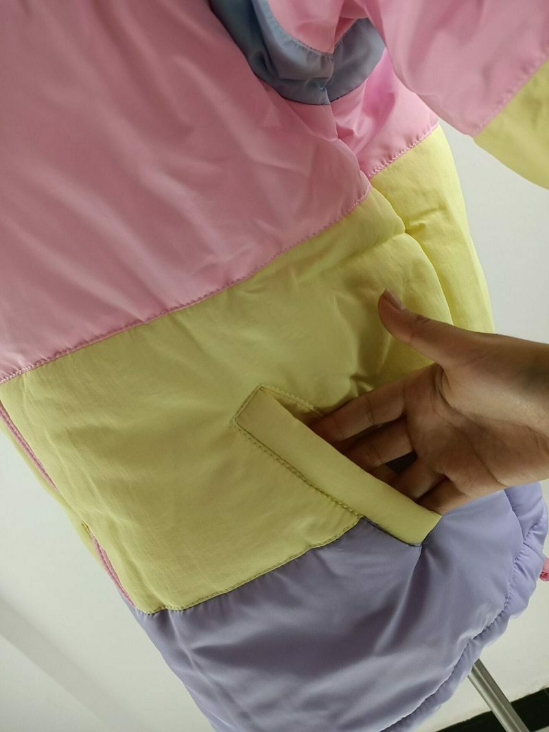 Rainbow Stripe Jacket - Y2K Fashion Aesthetic - Coquette Grunge Outfits & Cute Tops